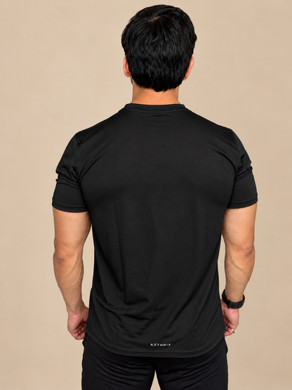 AETHRIX WaffleFlex T-Shirt – Black