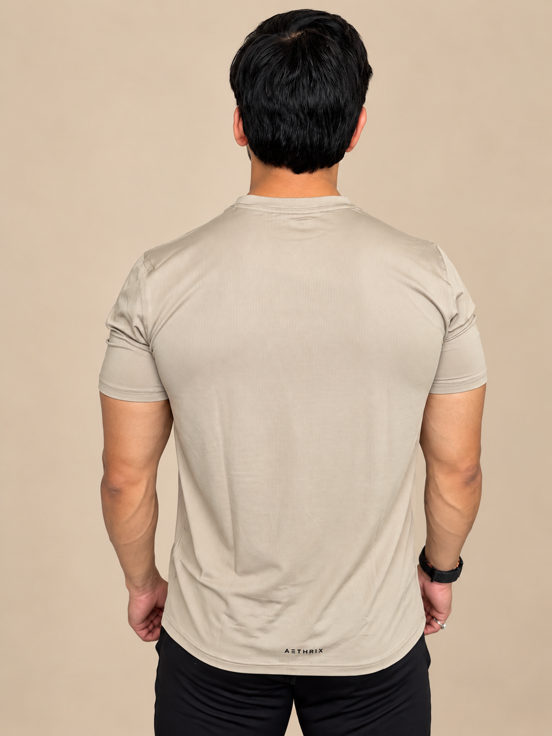 AETHRIX WaffleFlex T-Shirt – Beige