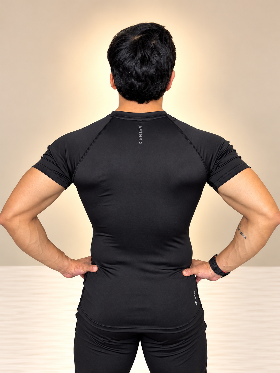 Aethrix Core Compression Training Tee (Black)
