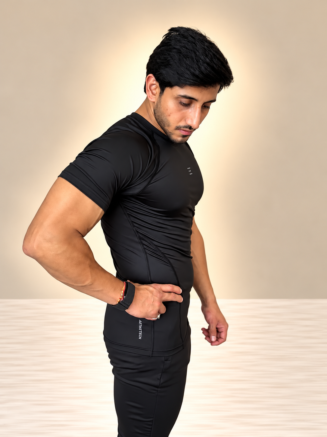 Aethrix Core Compression Training Tee (Black)