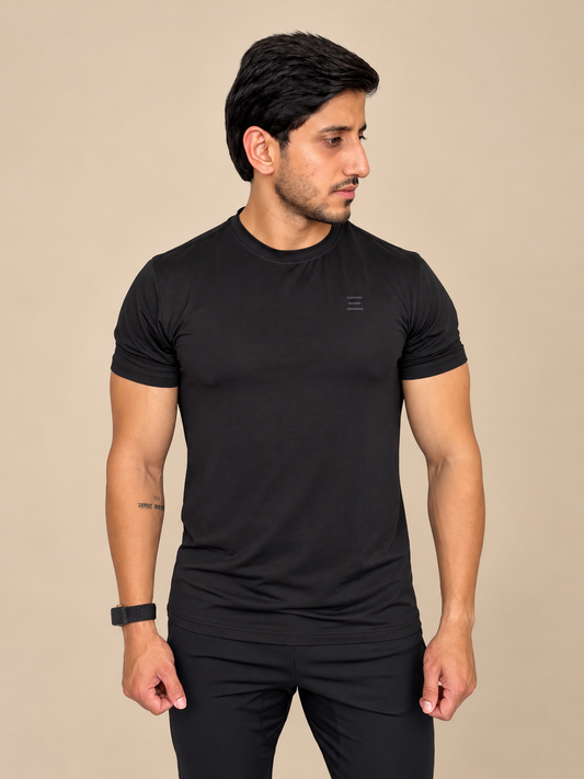 AETHRIX WaffleFlex T-Shirt – Black