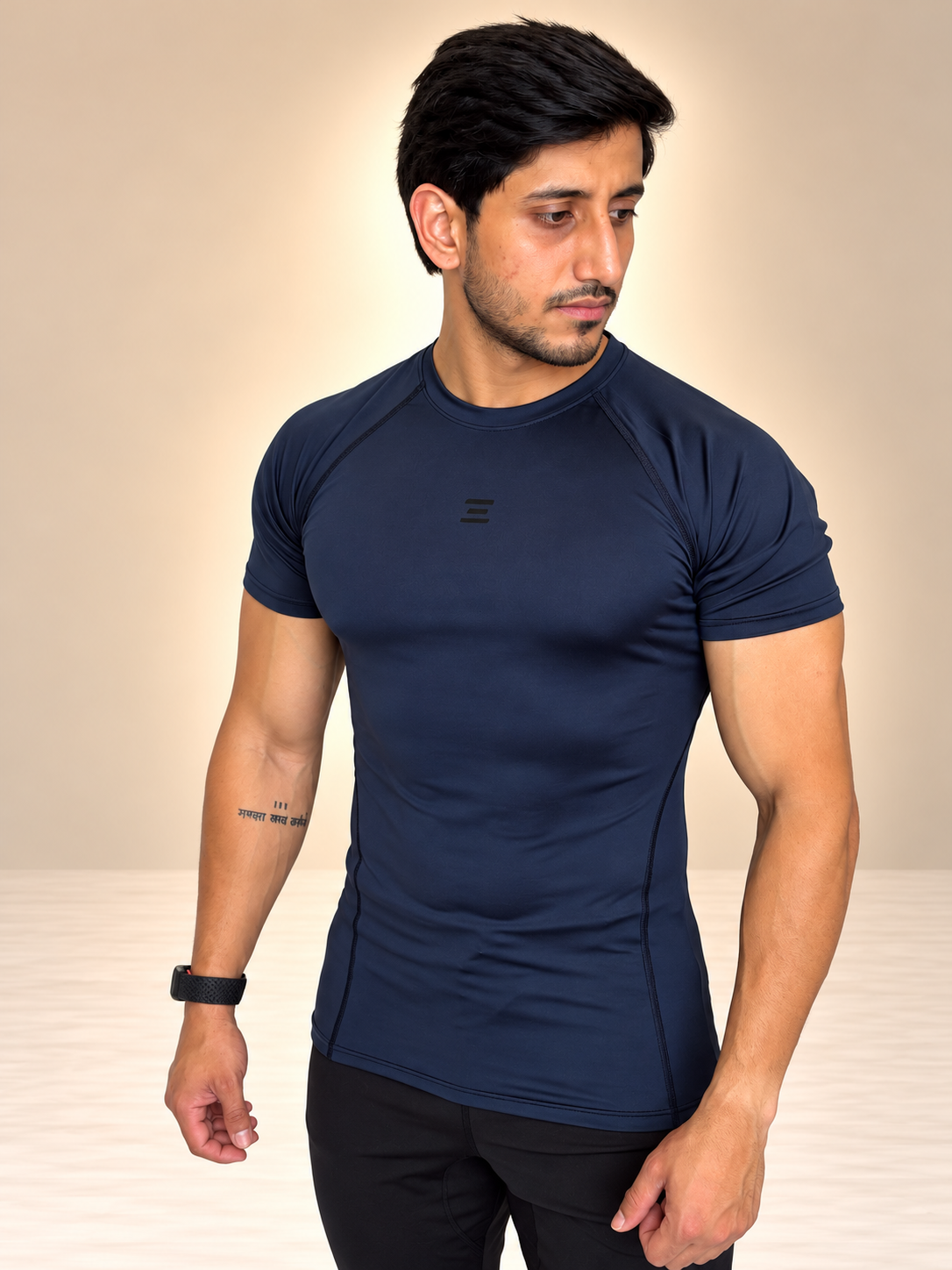 Aethrix Core Compression Training Tee (Blue)