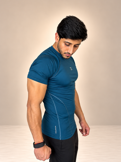 Aethrix Core Compression Training Tee (Airforce)