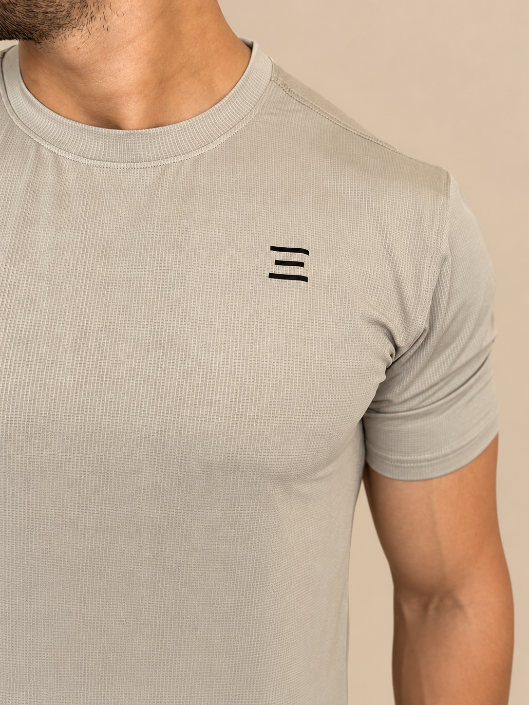 AETHRIX WaffleFlex T-Shirt – Beige